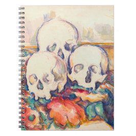Paul Cezanne - De Waterverf van de Drie Skull Notitieboek