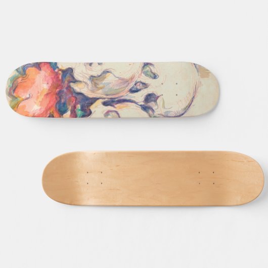 Paul Cezanne - De Waterverf van de Drie Skull Persoonlijk Skateboard (Horizontaal)