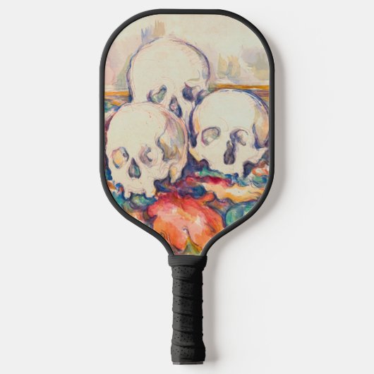 Paul Cezanne - De Waterverf van de Drie Skull Pickleball Paddle (Voorkant)