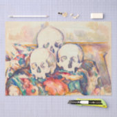 Paul Cezanne - De Waterverf van de Drie Skull Tissuepapier (Craft)