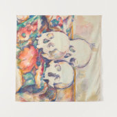 Paul Cezanne - De Waterverf van de Drie Skull Wandkleed (Voorkant (horizontaal))