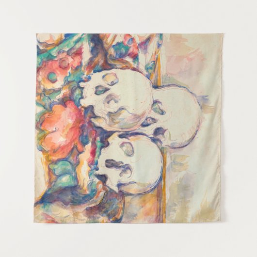 Paul Cezanne - De Waterverf van de Drie Skull Wandkleed (Voorkant (horizontaal))
