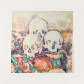 Paul Cezanne - De Waterverf van de Drie Skull Wandkleed (Voorkant)