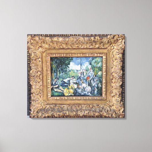 Paul Cezanne | Dejeuner sur l'herbe, 1876-1977 Canvas Afdruk (Voorkant)