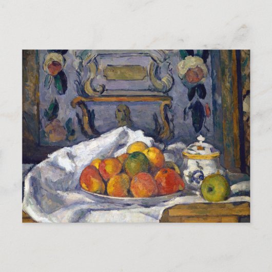 Paul Cezanne Dish van appels Briefkaart (Voorkant)