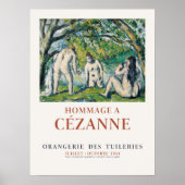 Paul Cézanne Drie Bathers Impressionistische Kunst Poster (Voorkant)