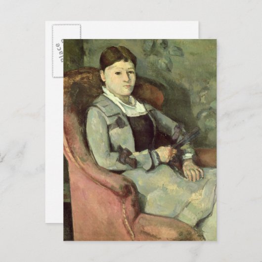 Paul Cezanne | Echtgenote van de kunstenaar in een Briefkaart (Voorkant / Achterkant)