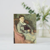 Paul Cezanne | Echtgenote van de kunstenaar in een Briefkaart (Staand voorkant)