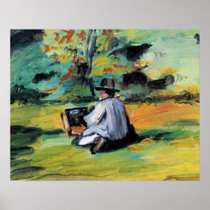 Paul Cezanne - Een schilder aan het werk, Poster