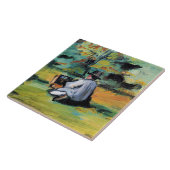 Paul Cezanne - Een schilder aan het werk, Tegeltje (Zijkant)