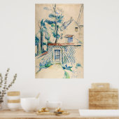 Paul Cezanne Entrée de Jardin Poster (Keuken)