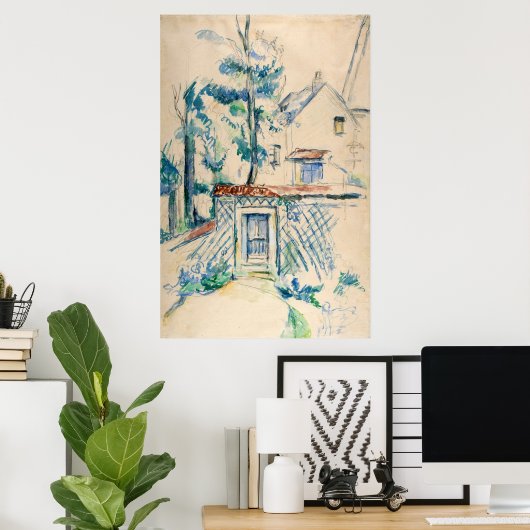 Paul Cezanne Entrée de Jardin Poster (Thuiskantoor)