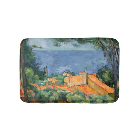 Paul Cezanne - Estaque met Red Roofs Badmat (Voorkant)