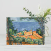 Paul Cezanne - Estaque met Red Roofs Bedankkaart (Staand voorkant)