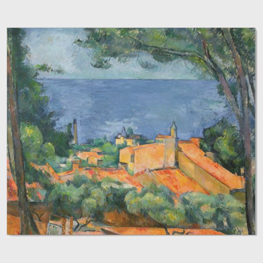 Paul Cezanne - Estaque met Red Roofs Cadeaupapier (Vlak)