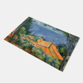 Paul Cezanne - Estaque met Red Roofs Deurmat (Schuin)