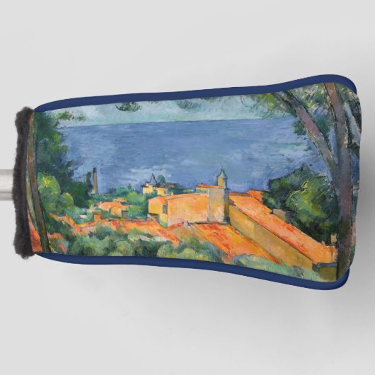 Paul Cezanne - Estaque met Red Roofs Golfheadcover (Voorkant)