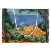 Paul Cezanne - Estaque met Red Roofs Groot Cadeauzakje (Achterkant)
