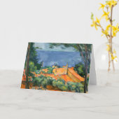 Paul Cezanne - Estaque met Red Roofs Kaart (Gele Bloem)