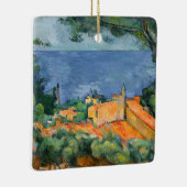 Paul Cezanne - Estaque met Red Roofs Keramisch Ornament (Rechts)