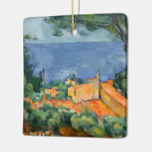 Paul Cezanne - Estaque met Red Roofs Keramisch Ornament (Links)