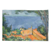 Paul Cezanne - Estaque met Red Roofs Kussensloop (Achterkant)