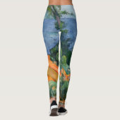 Paul Cezanne - Estaque met Red Roofs Leggings (Achterkant)