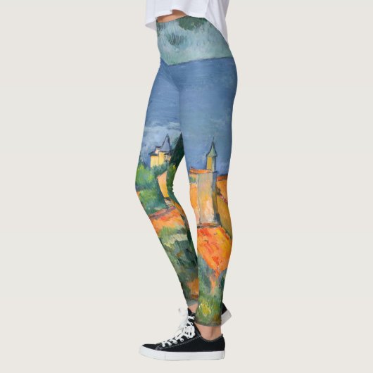 Paul Cezanne - Estaque met Red Roofs Leggings (Links)