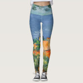 Paul Cezanne - Estaque met Red Roofs Leggings (Voorkant)
