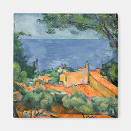 Paul Cezanne - Estaque met Red Roofs Magneet