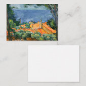 Paul Cezanne - Estaque met Red Roofs Notitiekaartje (Voorkant / Achterkant)