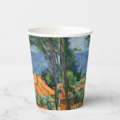 Paul Cezanne - Estaque met Red Roofs Papieren Bekers (Links)