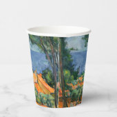 Paul Cezanne - Estaque met Red Roofs Papieren Bekers (Rechts)