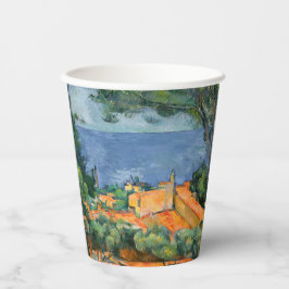 Paul Cezanne - Estaque met Red Roofs Papieren Bekers