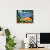 Paul Cezanne - Estaque met Red Roofs Poster (Thuiskantoor)