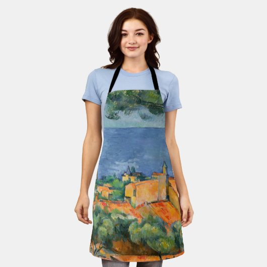 Paul Cezanne - Estaque met Red Roofs Schort (Gedragen)