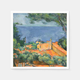 Paul Cezanne - Estaque met Red Roofs Servet