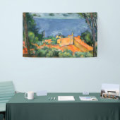 Paul Cezanne - Estaque met Red Roofs Spandoek (Beurs)