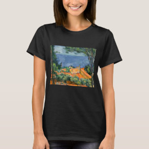 Paul Cezanne - Estaque met Red Roofs T-shirt