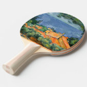 Paul Cezanne - Estaque met Red Roofs Tafeltennisbatje (Voorkant Gekanteld)