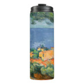 Paul Cezanne - Estaque met Red Roofs Thermosbeker (Voorkant)