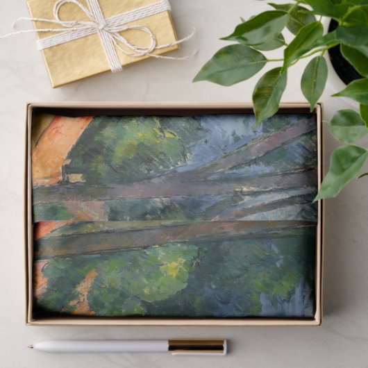 Paul Cezanne - Estaque met Red Roofs Tissuepapier (Geschenk)