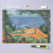 Paul Cezanne - Estaque met Red Roofs Tissuepapier (Craft)
