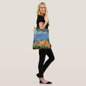 Paul Cezanne - Estaque met Red Roofs Tote Bag (Op model)