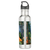 Paul Cezanne - Estaque met Red Roofs Waterfles (Achterkant)