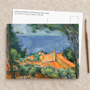 Paul Cezanne - Estaque met rode daken Briefkaart