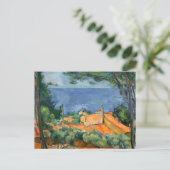Paul Cezanne - Estaque met rode daken Briefkaart (Staand voorkant)
