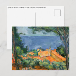 Paul Cezanne - Estaque met rode daken Briefkaart