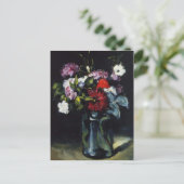 Paul Cezanne-Flowers in een Vase Briefkaart (Staand voorkant)