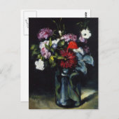 Paul Cezanne-Flowers in een Vase Briefkaart (Voorkant / Achterkant)